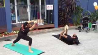 preview picture of video 'Lifestyle Centre Christmas Party Yoga Demo'