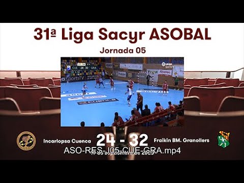 31ª Liga Sacyr ASOBAL J05: Incarlopsa Cuenca - Fraikin BM. Granollers 24-32