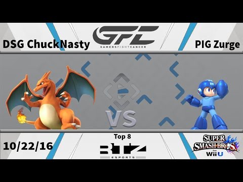 GFC - Top 8 Losers - DSG ChuckNasty (Charizard) vs PIG Zurge (Megaman) - Wii U
