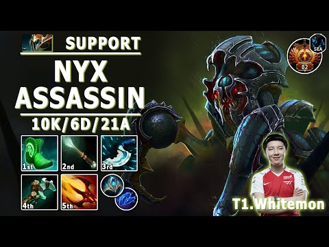 Nyx Assassin Hard Support | 7.31d | T1.Whitemon Pos 5 NA Play | Dota 2 Immortal Gameplay