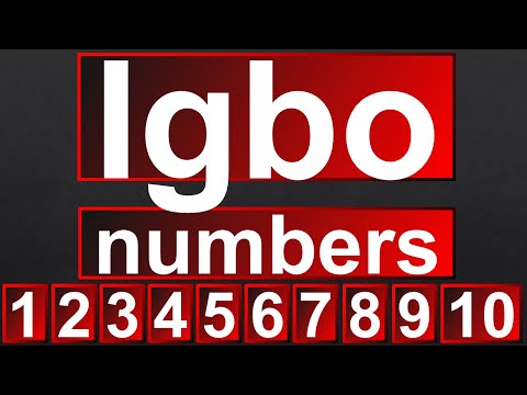 Igbo Language 8 - Numbers (one to ten)