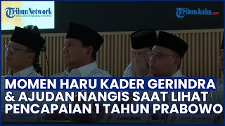 Momen Haru Ajudan dan Kader Gerindra Nangis saat Saksikan Pencapaian 1 Tahun Pemerintahan Prabowo