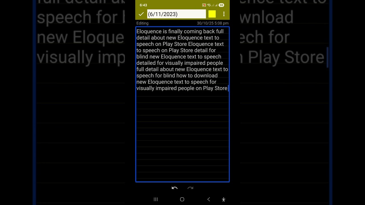 big breaking Eloquence TTS is finally coming back detail about Alfa testing Eloquence  on Play Store