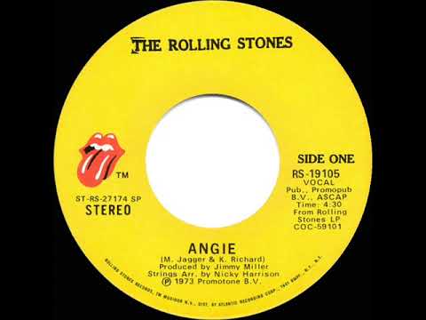 1973 HITS ARCHIVE: Angie - Rolling Stones (a #1 record--stereo 45)