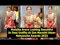 Malaika Arora Looking Beautiful In Desi Outfits At Zee Marathi Utsav Natyancha Awards 2023