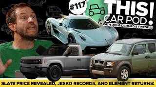 Slate Price Revealed, Koenigsegg Jesko Records, Honda Element Returns, and More! THIS CAR POD! EP117 thumbnail