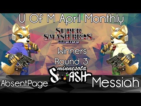 U of M April Monthly - Messiah vs AbsentPage (SSBM WR3)