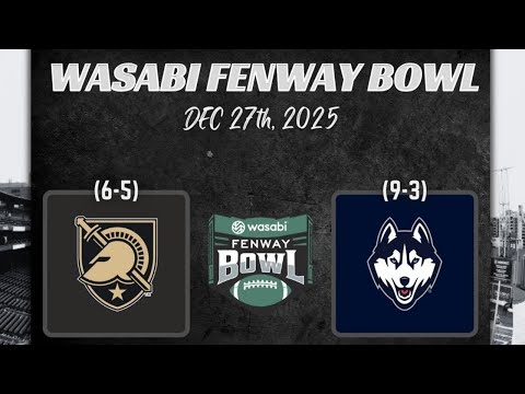 College Football 26 Sim - 2025 Fenway Bowl (Army vs. UConn)