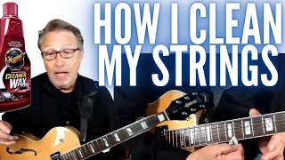 How I Clean My Guitar Strings | The Two Things I Use | Quick Guitar Care Tips | Cleaning Strings