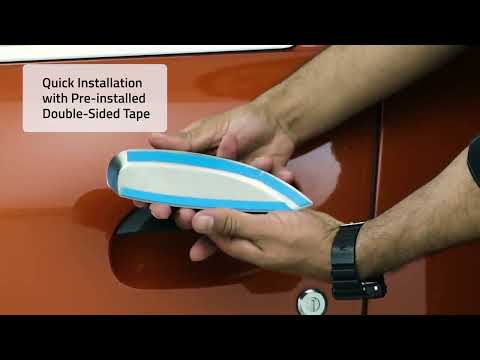 Nerez kryty klik dveří Omtec leštěné Dacia Duster 2018+, Logan MCV  2013+, Sandero 2012-20