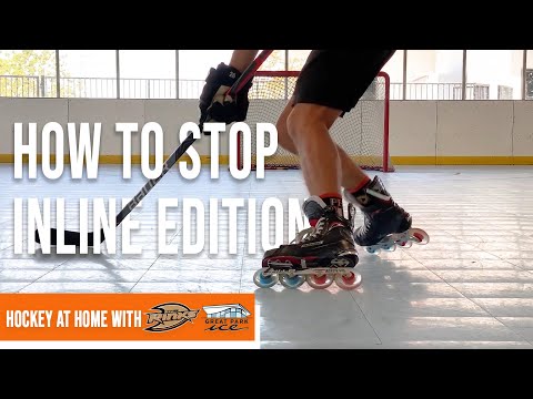 How to Hockey Stop with Inline Skates.