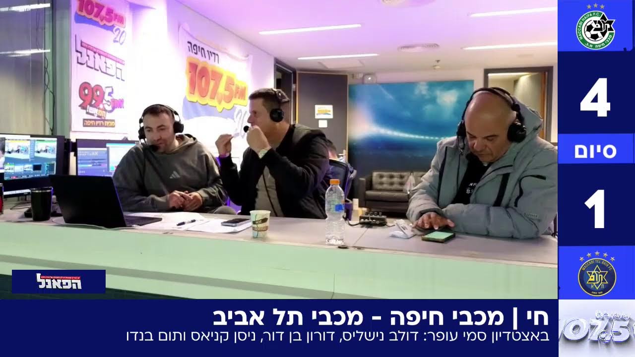 חי | מכבי חיפה - מכבי תל אביב - 18.1.26