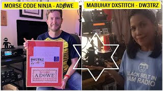 MABUHAY DXSTITCH ( DW3TRZ ) MEETS MORSE CODE NINJA ( AD0WE ) | HAM RADIO IS 2-WAY INDEED!