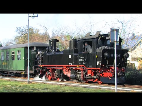 Döllnitzbahn zu Halloween 1-2 Dampflok - Steam Train