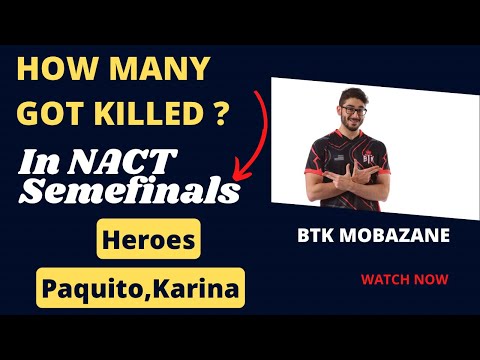 How Many got killed in NACT Semefinal by Mobazane?😱😱🫡 Lets Count | Mobile Legends.
