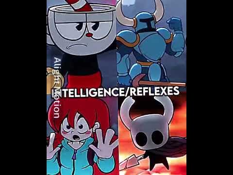 Cuphead Vs Shovel Knight Vs Madeline Vs Hollow Knight #edit #vsedit #fyp #indiecross #indiegame