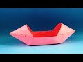 How To Make A Paper Boat That Floats Origami Boat Canoe