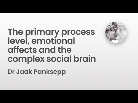 The primary process level, emotional affects & the complex social brain | Dr Jaak Panksepp