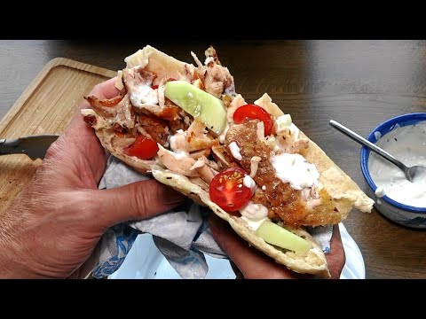 Gyros Chicken mit eigenen Pita Taschen