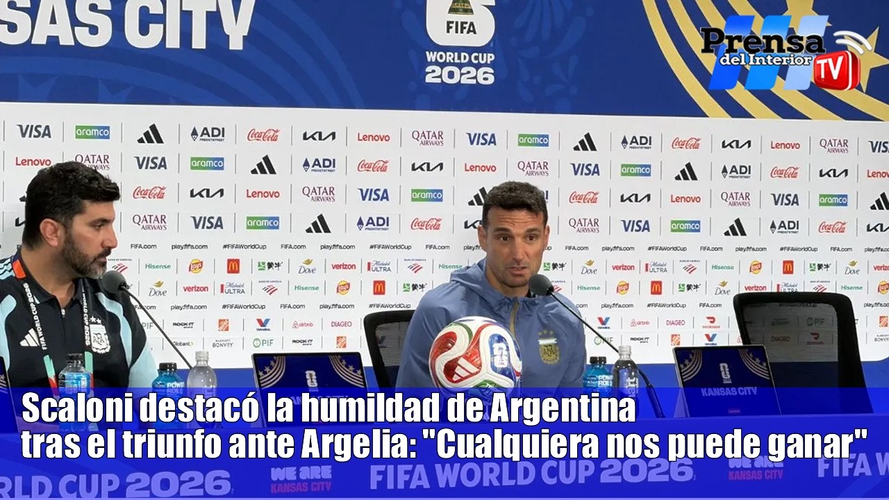 Scaloni tras el 3-0 de Argentina: "Cualquiera nos puede ganar"