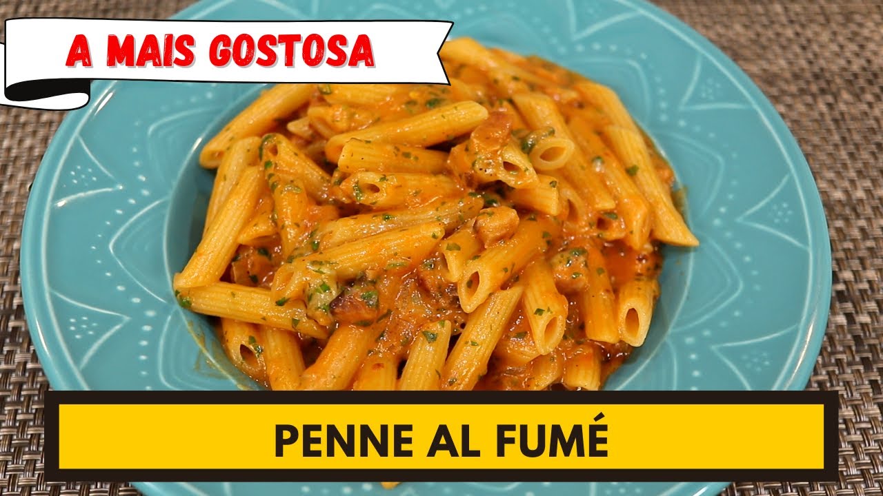 A receita mais gostosa que já fiz no canal! PENNE AL FUMÉ