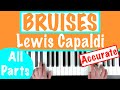 How to play BRUISES by Lewis Capaldi Piano Chords Tutorial