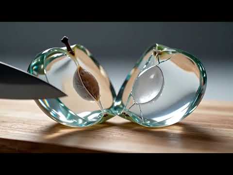 Slicing a Glass Mango