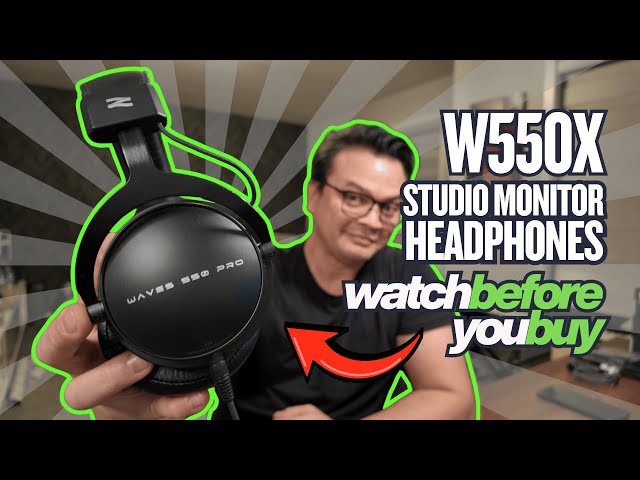 Vídeo relacionado con talomen W550X Auriculares de Estudio Profesionales, Over-Ear Cerrados con Almohadillas de Piel y Terciopelo, Cables Desmontables, para Grabación, Mezcla, Masterización, DJ, Gaming