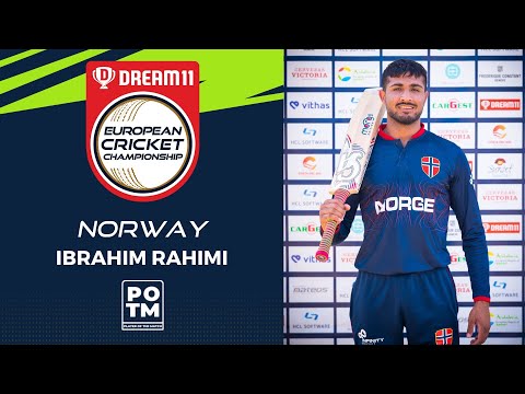 POTM: I.Rahimi - Group D, Match 12 - SUI vs NOR | Highlights | Dream11 ECC, 2022 | ECC22.084