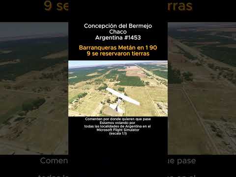 Concepción del Bermejo, Chaco desde el Microsoft Flight Simulator #concepciondelbermejo #chaco #msfs