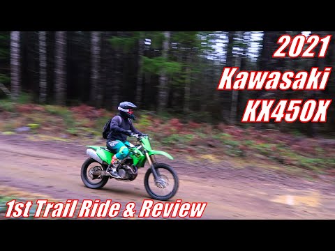 2021 Kawasaki KX450X | First Trail Ride & Review