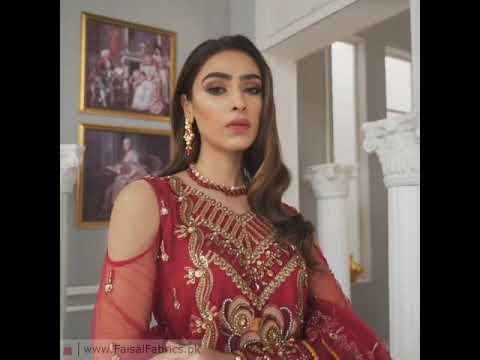 Akbar Aslam Libas e Khas Wedding Collection 3pc Suit AAWC-1328 AMARYLLIS