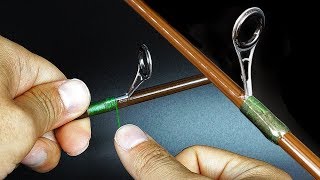 Rod Repair/How To Fix A Guide On The Fishing Rod [Wrapping And Epoxy]