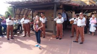 Alexis Chapa singing La Charreada at Disney World