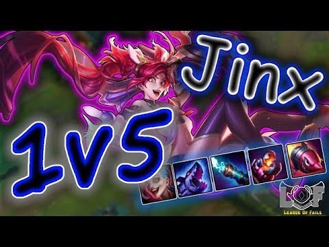 Best Jinx 1v5 Pentakill Montage 2017 - League of Legends Montage