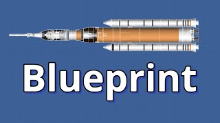 SLS Blueprint In Spaceflight Simulator