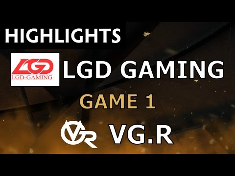 LGD Gaming vs Vici Gaming Reborn [Game 1] The Manila Major 2016 - Dota Highlights