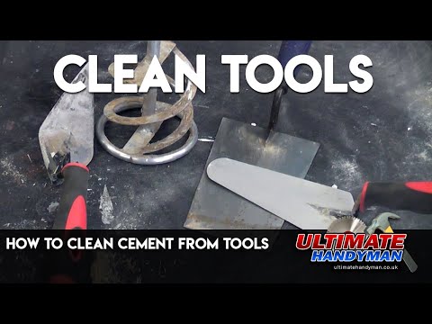 How to Clean Cement from Tools