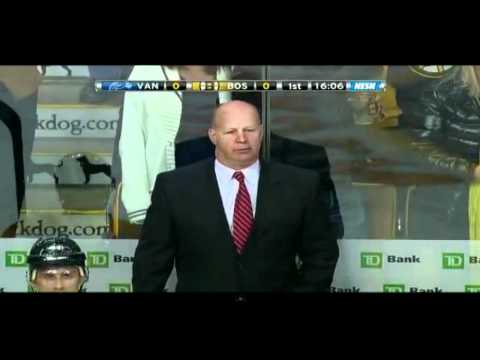 Vancouver Canucks vs Boston Bruins, FIGHTS!, 2012, Jan 7.