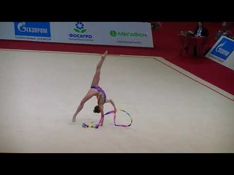 Torretti Talisa (ITA) ribbon  Moscow YOG Qualification 2018