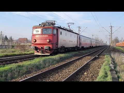 Tren IR1754 Suceava - Bucuresti N. trece cu spaima cu 15 vagoane prin Galbeni cu EA929 - 16.11.2025