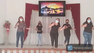 Coro Lema Aventuras de Gracia. Coreografía Iglesia del Nazareno. Escuela Bíblica de Vacaciones.