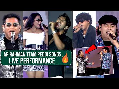 AR Rahman Live Performance at #Peddi Pre Release Event | Ram Charan | Back to Back Peddi Songs