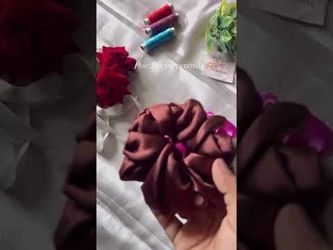 Satin scrunchies🌸#handmade #scrunchies