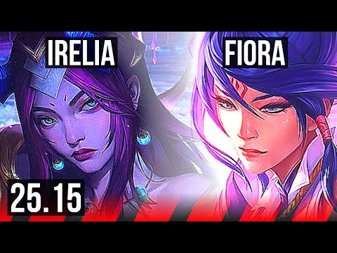 IRELIA vs FIORA (TOP) | 8 solo kills, Godlike | KR Master | 25.15