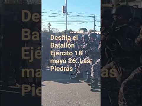Ejérctio desfila en LAS PIEDRAS por batalla de Artigas 1811 el 18 mayo