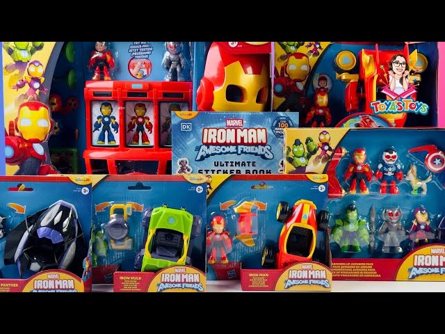 Vídeo relacionado con Marvel Iron Man and His Awesome Friends, Iron Hulk, Vehículo y Armadura 2 en 1, Set de Figura de acción y vehículo