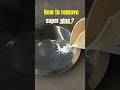 One trick to remove glue from metal! Amazon 10% Off Code 👉OFHMWCGW👈  #superglue #shorts #metalglue