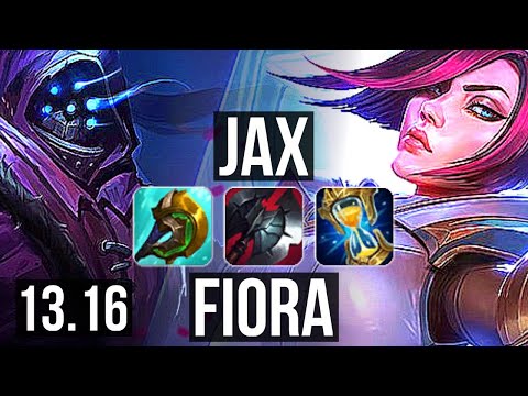 JAX vs FIORA (TOP) | 7 solo kills, 66% winrate | KR Grandmaster | 13.16