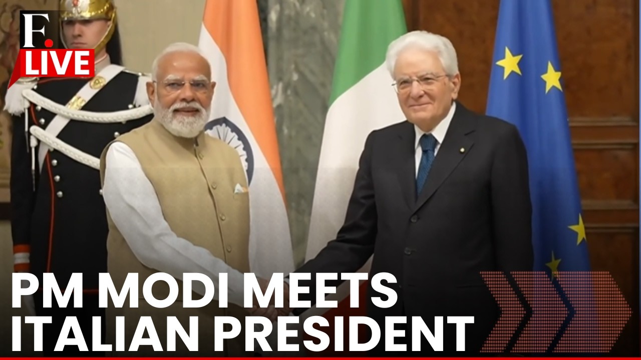 PM Modi LIVE: PM Narendra Modi Meets Italian President Sergio Mattarella | 5 Nation Tour